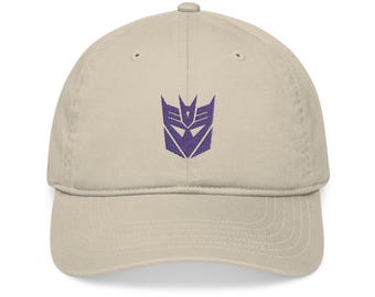 Transformers Decepticon Autobot Megatron Embroidered Baseball Cap | Organic
