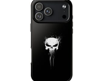 Etui na telefon Punisher Skull Grunge Tough – ochronne czarne etui w stylu Punisher Marvel