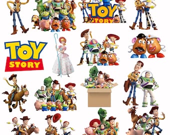 Toy Story Clipart PNG Bundle, Toy Story PNG Cartoon Sublimation Clipart, Toy Story Movie Themed Clip Art Collection, Toy Story Party PNG Svg