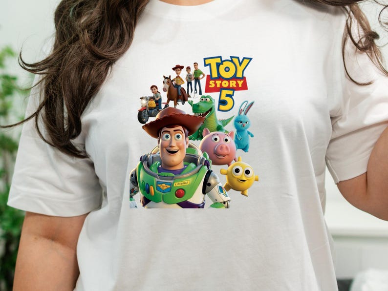 Toy Story 5 PNG, Toy Story 5 Clipart Bundle, Editable Toy Story Buzz Woody new characters, Toy Story 5 Birthday files for shirt cake topper image 7