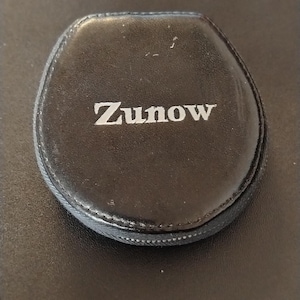 Rare Vintage Zunow Leather Camera Filter Case, Mid Century Japanese Photography Gear, Collectible Zunowflex Lens Pouch