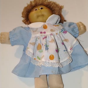 Mini-Cabbage-Patch-Puppe aus den 1980er Jahren: Obstschürzenkleid, 20 cm, Vintage-Spielzeug