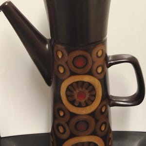 Vintage 1960s Denby "Arabesque" Grand Large Coffee Pot (2.5 Pint)