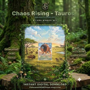Chaos Rising - Taurus 96/86 Illustration rare - Extended Binder Art Display (Digital Download)