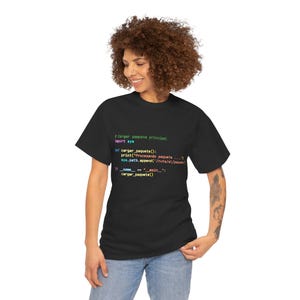 Python Code Print T-Shirt, Programmer's Essentials image 10