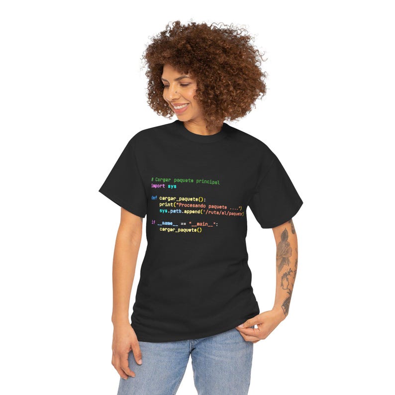 Python Code Print T-Shirt, Programmer's Essentials image 10