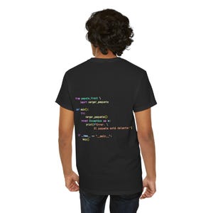Python Code Print T-Shirt, Programmer's Essentials image 8