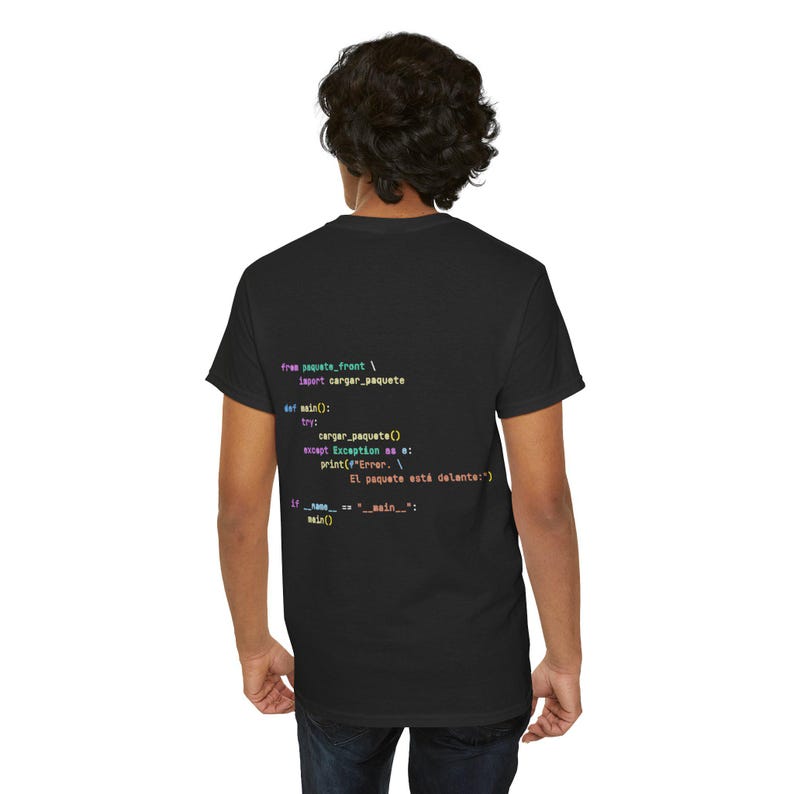 Python Code Print T-Shirt, Programmer's Essentials image 8