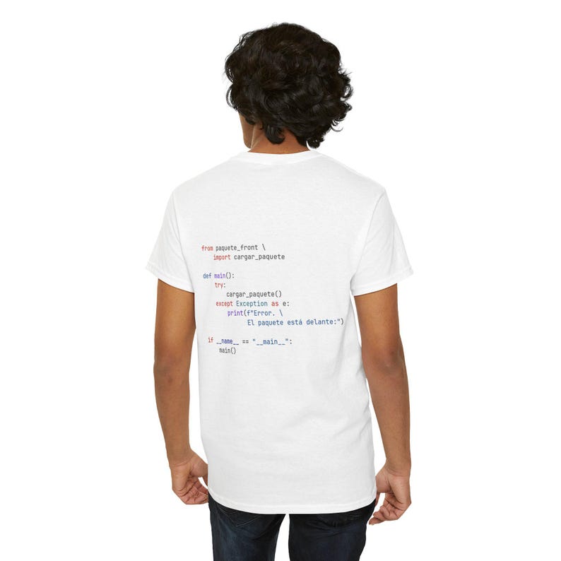 Python Code Print T-Shirt, Programmer's Essentials image 7