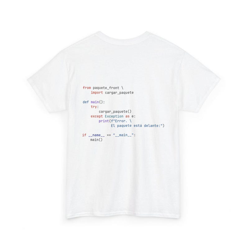 Python Code Print T-Shirt, Programmer's Essentials image 5
