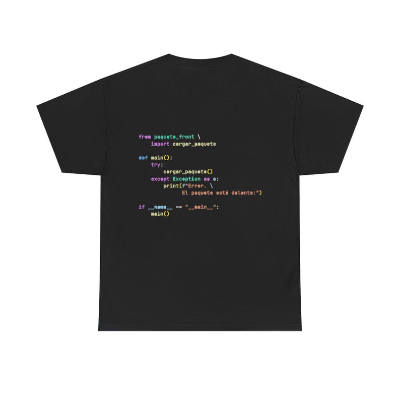 Python Code Print T-Shirt, Programmer's Essentials image 4