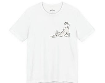 T-shirt chat étiré, t-shirt chaton étiré, adorable chaton