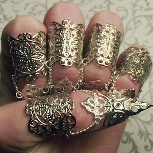 Silver Elven Claw Armor // Set of 5 image 3