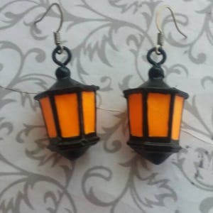 Halloween Glow-in-the-Dark Lantern Earrings image 2
