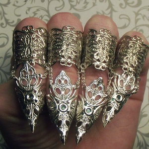 Silver Elven Claw Armor // Set of 5 image 2