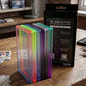 Graded Card Bumper 6-Pack – PSA Slab Protector, Glitter Colors