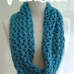 KNITTING PATTERN Infinity Scarf quick and Easy knitting Tutorial for Beginners PDF instant download image 1