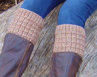 Knitting PATTERN Boot Cuffs Easy Boot Tops Knitting Pattern Beginner Knit Boot Toppers Photo Tutorial Instant Digital Download PDF