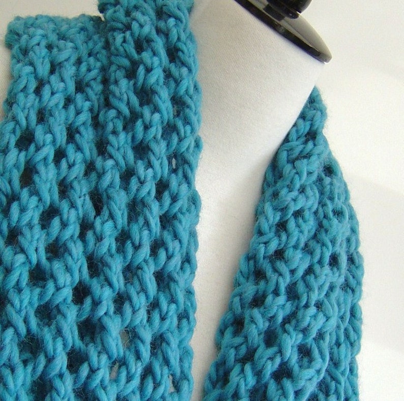 KNITTING PATTERN Infinity Scarf quick and Easy knitting Tutorial for Beginners PDF instant download image 5