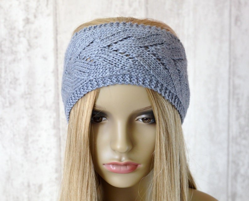 KNITTING PATTERN Chevron Lace Headband Summer Headwrap Quick Etsy
