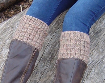 Knitting PATTERN for Boot Tops Easy Beginner Knitting Pattern How to Knit Boot Cuffs Tutorial PDF Instant Download