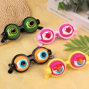 Pull-String Blinking Crazy Eyes Glasses for Kids Party Fun and Photo Booth Props