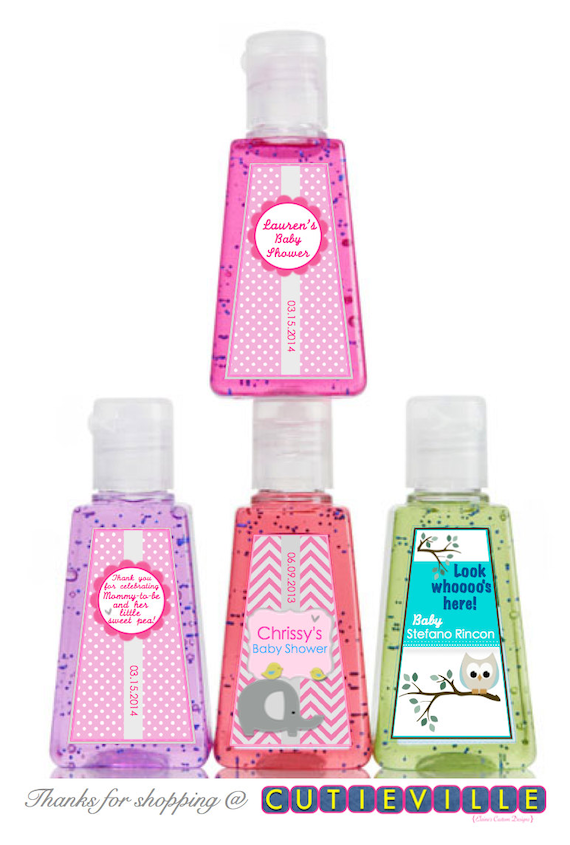 Items similar to Printable Personalized Hand Sanitizer Favors Label on Etsy