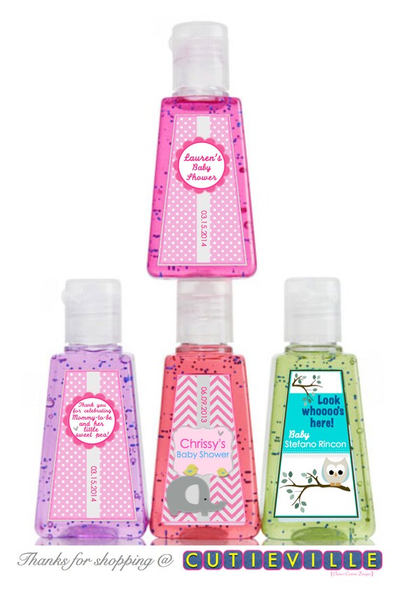 Items similar to Printable Personalized Hand Sanitizer Favors Label on Etsy