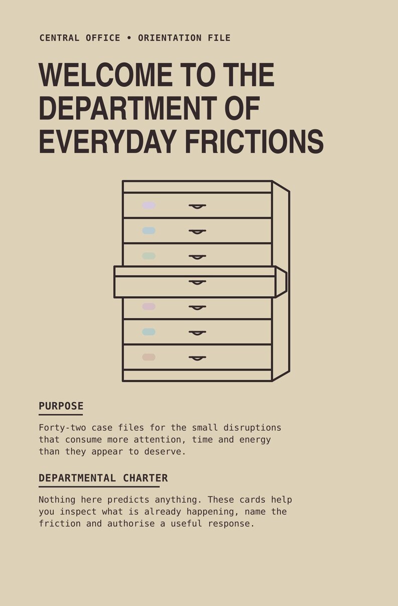 Department of Everyday Frictions: ADHD Oracle Deck zdjęcie 8