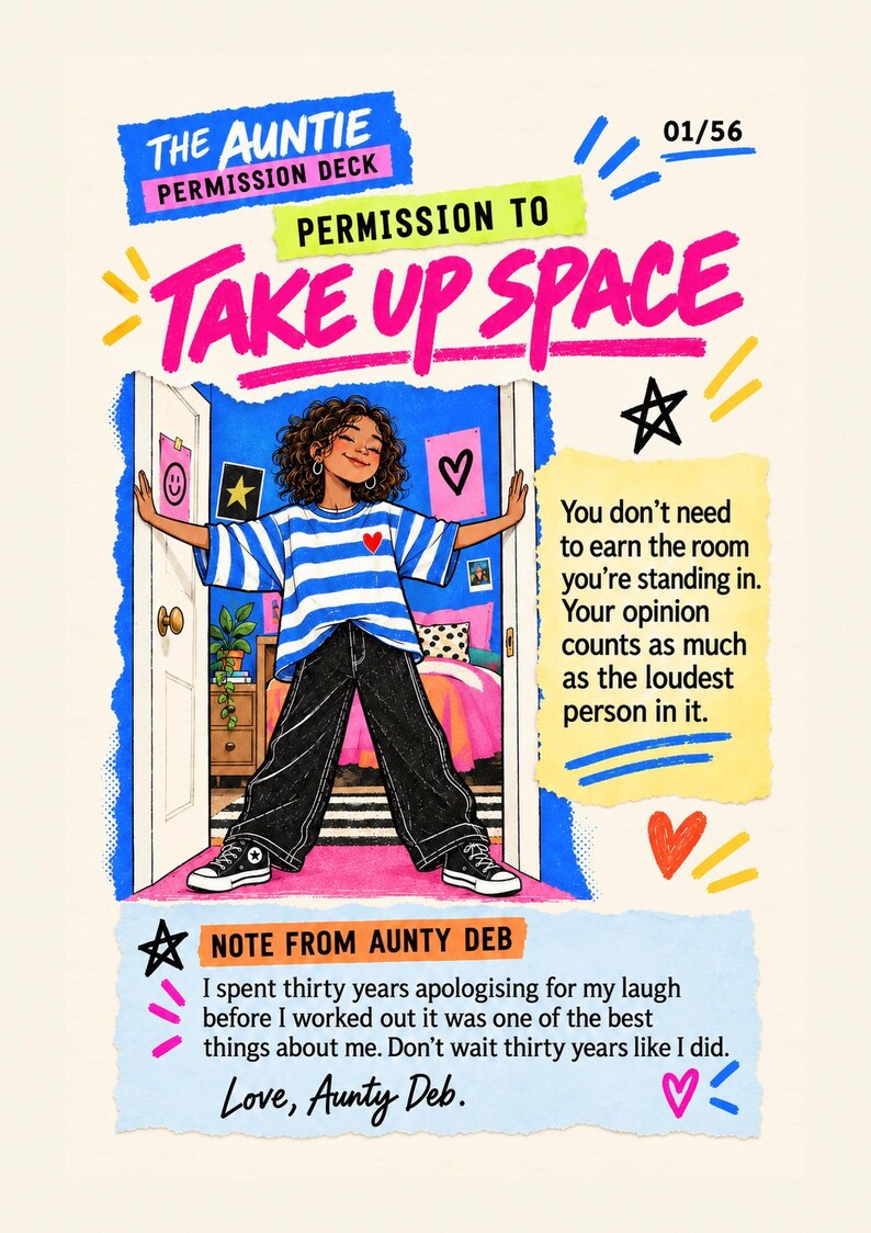 Permission from Aunty Pip: 56 Permission Slip Cards for Girls 10 to 14 image 1
