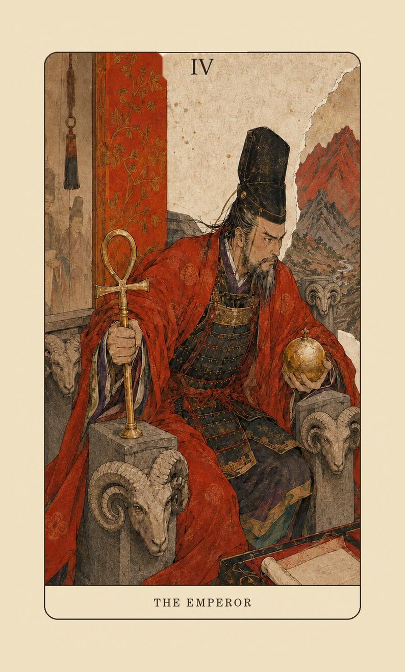 Tale of Genji Tarot: 78 Card Tarot Deck Based on Murasaki Shikibu's Novel Bild 2