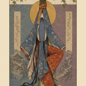 Tale of Genji Tarot: 78 Card Tarot Deck Based on Murasaki Shikibu's Novel Bild 4
