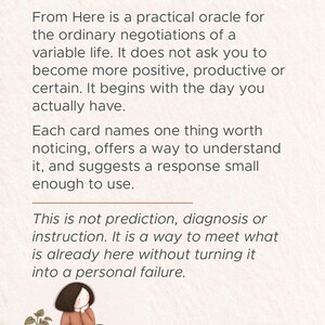 From Here: An Everyday Oracle, 50 Card Deck for Neurodivergent Adults image 2