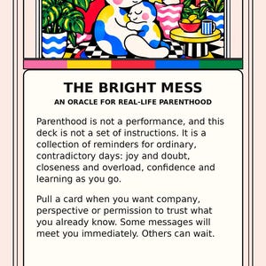 The Bright Mess: 69 Card Oracle Deck for New Parents image 8