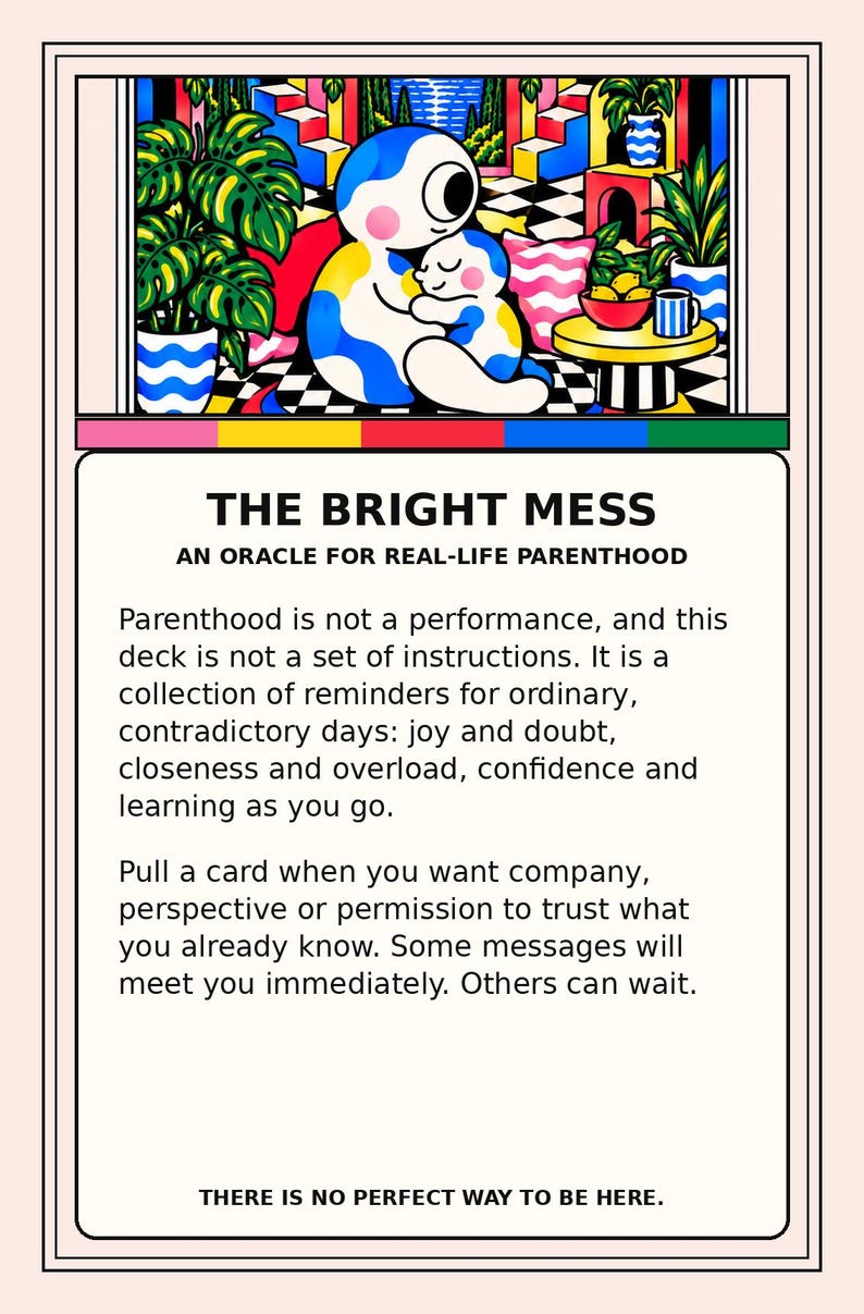 The Bright Mess: 69 Card Oracle Deck for New Parents image 8