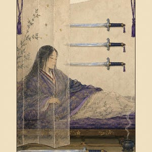 Tale of Genji Tarot: 78 Card Tarot Deck Based on Murasaki Shikibu's Novel Bild 7