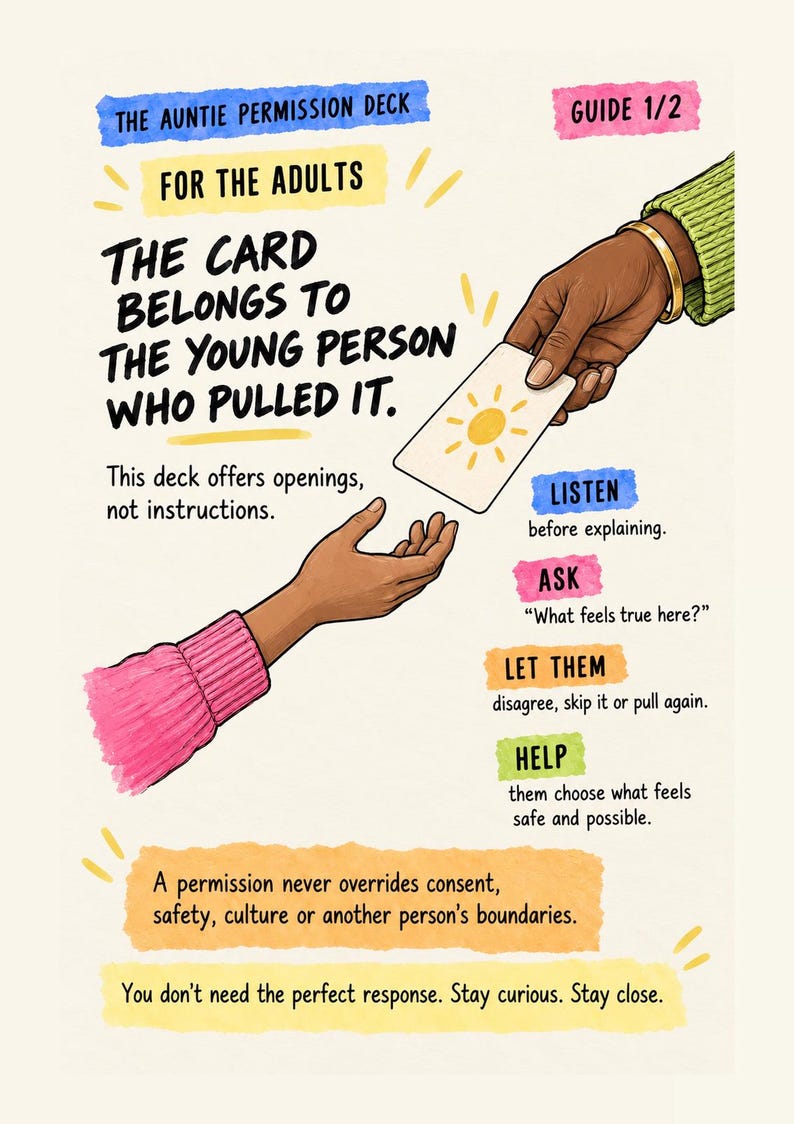 Permission from Aunty Pip: 56 Permission Slip Cards for Girls 10 to 14 image 8
