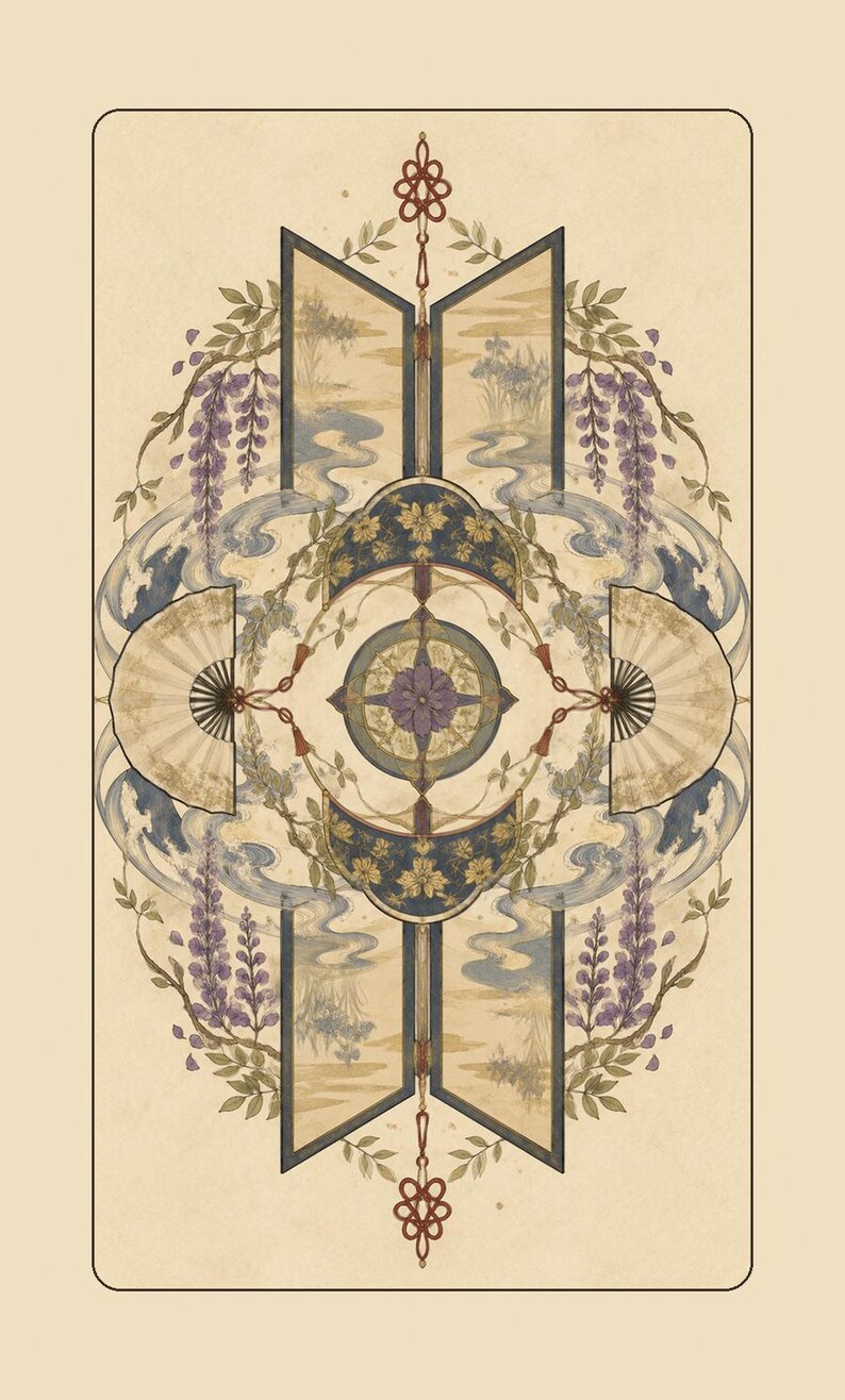 Tale of Genji Tarot: 78 Card Tarot Deck Based on Murasaki Shikibu's Novel Bild 10