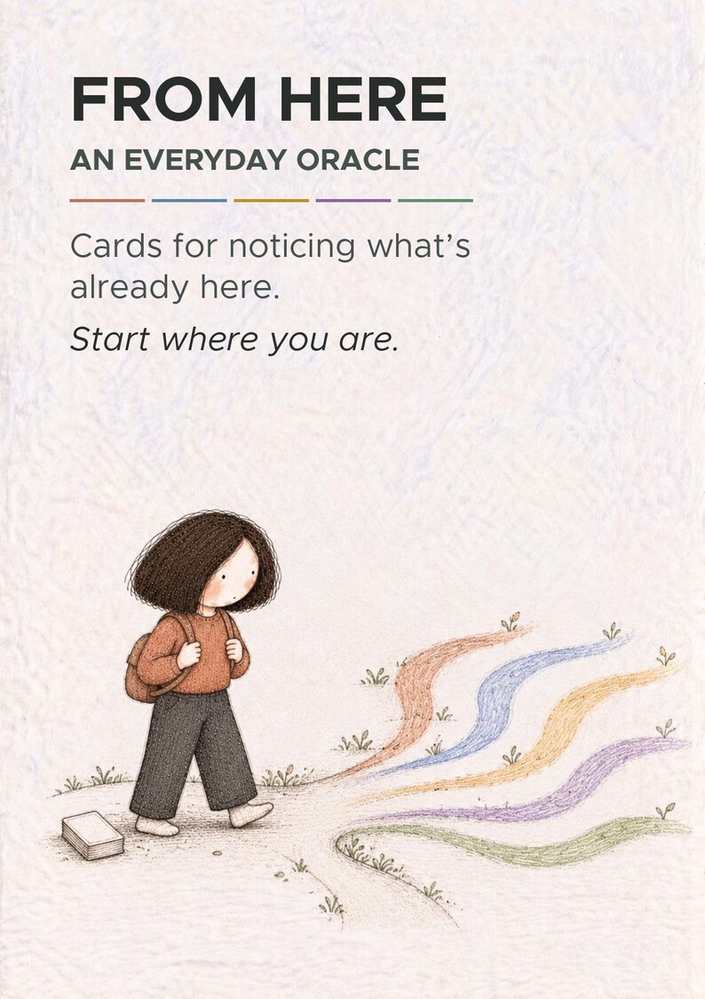 From Here: An Everyday Oracle, 50 Card Deck for Neurodivergent Adults image 1