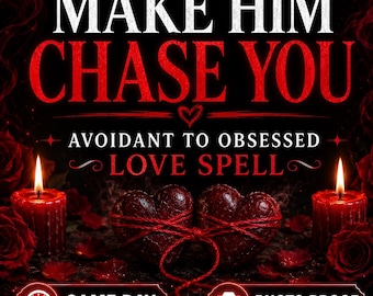 Avoidant to Obsessed Love SPELLs, Same Day Twin Flame Ritual, Romantic Magnetism & Intense Desire Energy