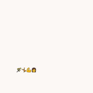 Puede incluir: Una serie de cuatro emojis dispuestos horizontalmente sobre un fondo blanco liso. La secuencia incluye una varita mágica con estrellas brillantes, una persona haciendo una rueda, un bíceps flexionado y una cara con cabello castaño.