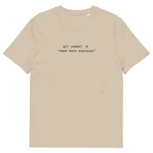 Git Commit Espresso Shirt - Software Engineer Gift - Funny Programmer Tee - Developer Espresso T-Shirt - Coder Gift