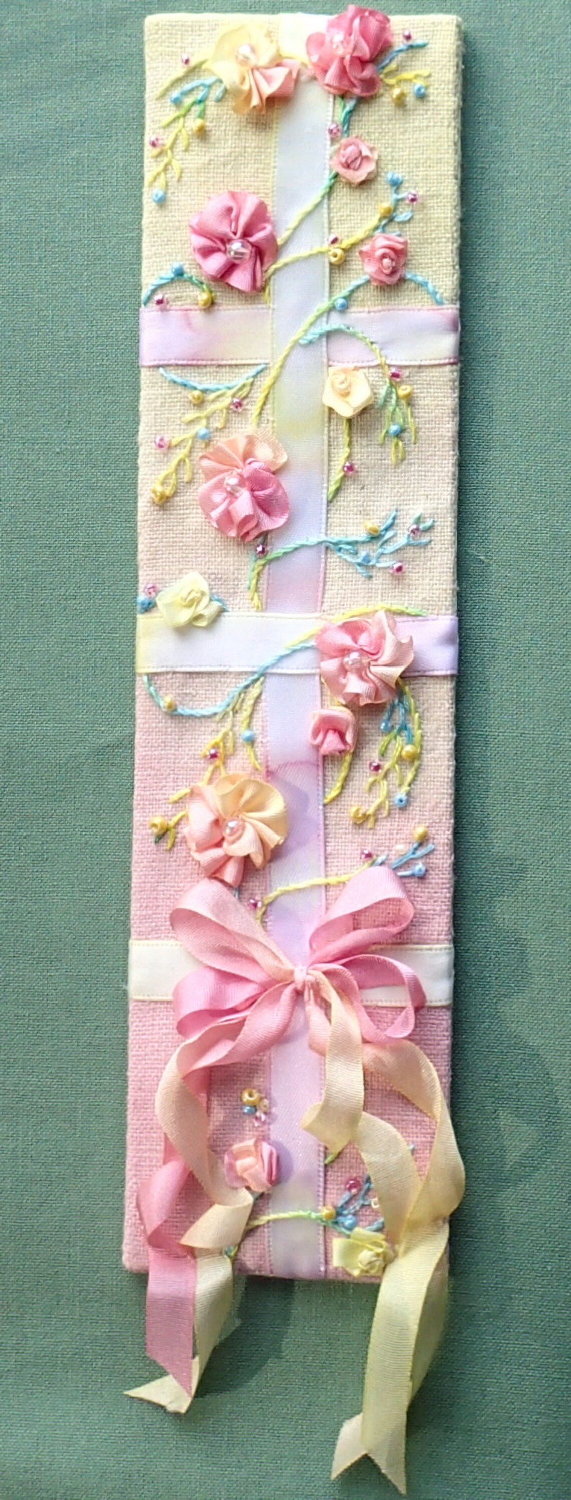 Tutorial Silk Ribbon Bookmark Etsy