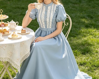 Vintage Elegant Bohemian Outfit for Women, Retro Renaissance Style Dress, Classic Cosplay Costume Suitable for Holiday Party Daily Wear
