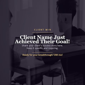 Life Coach Template Instagram, Coaching Business Social Media Pack, Instant Download PNG