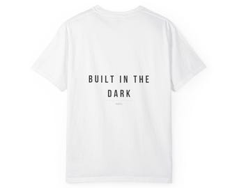 Inbyggd mörk t-shirt för kvinnor | Gymmotivationströja | Comfort Colors 1717 Ryggtryck Överdimensionerad Träningströja RIZED