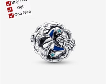 Aladdin, Princess Jasmine & Genie Glow-in-the-dark Charm,Cartoon animal pendant, suitable for Pandora European bracelet pendants.