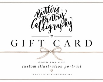 Custom Illustration Gift Card