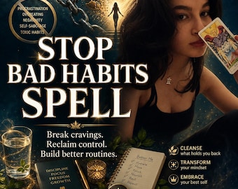 Ritual para DETENER LOS MALOS HÁBITOS, Superación Personal, Energía Disciplinaria, Impulso de la Motivación, Ritual de Concentración