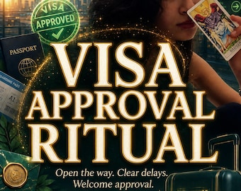 Ritual para la aprobación de visa, ritual de viaje, ritual de la suerte, energía para el éxito, imán de oportunidades